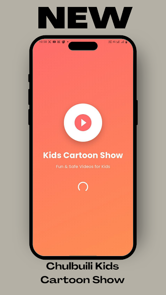 Kids Cartoon App Home Screen - Safe Educational Videos