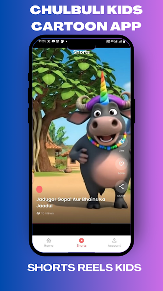 Safe Cartoon Shorts Feed for Children